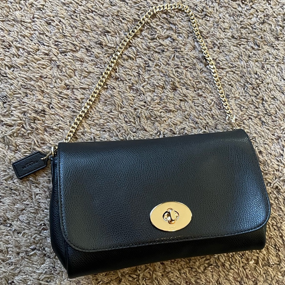 Coach Black Chain Shoulder Bag